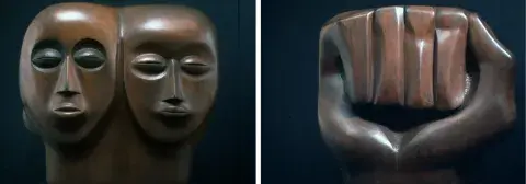 Black Unity sculpture