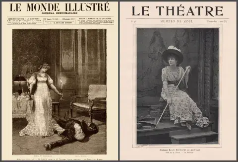 Cover of French publications Le Monde Illustre, (Dec. 1887)