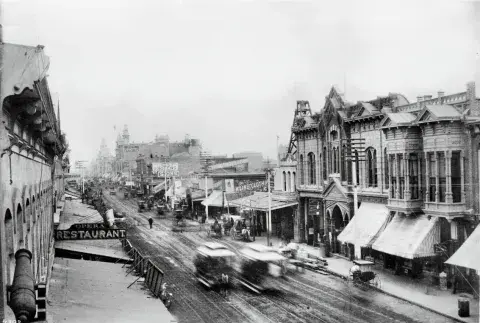 Looking North along Main Street [ca. 1889]