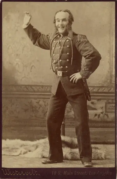 Actor Martin Lehman in costume 1880 