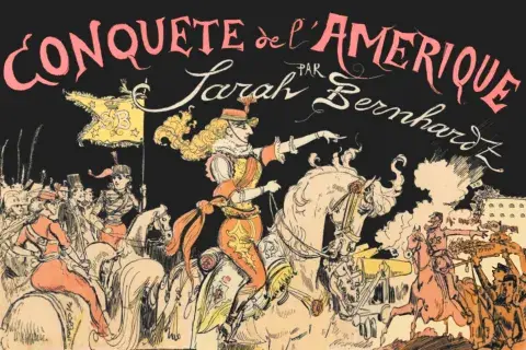 Cover art by Albert Robida from the French publication, La Caricature