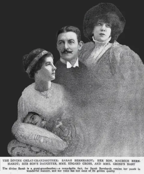 Bernhardt and her family