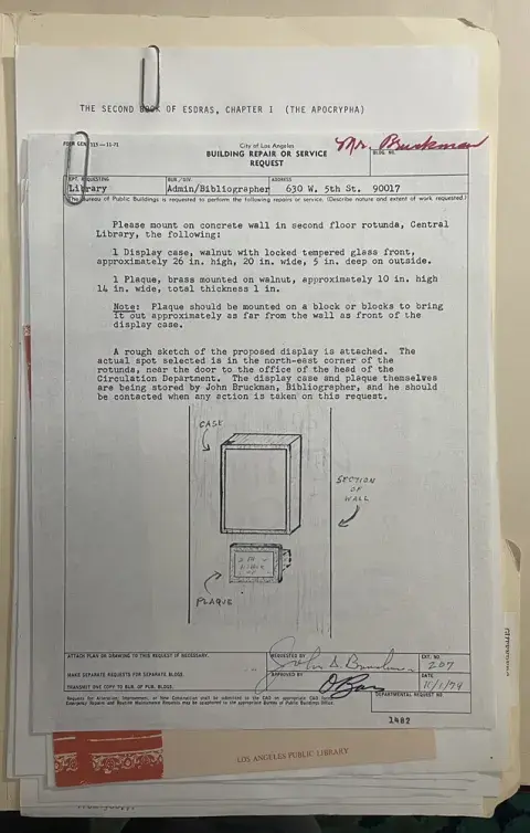  gift from Fay Goldstone on January 28, 1974