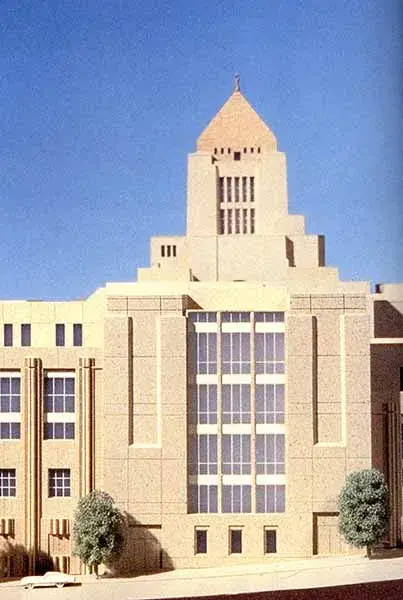 Exterior of Tom Bradley wing, Central Library