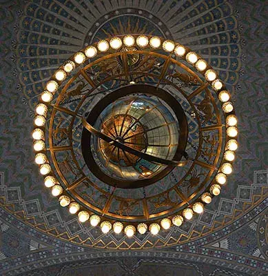 Zodiac Chandelier in rotunda