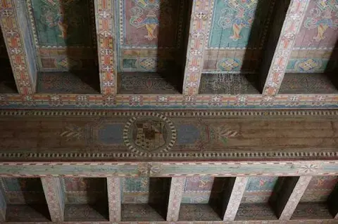 ceiling of Children’s Department, 1926, formerly the History Department. 
