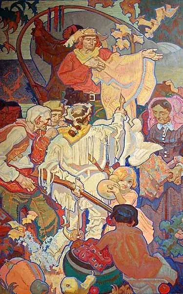 Commerce mural