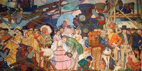 mural of The Americanization of California