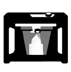 icon depicting a 3D printer