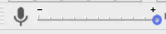 Audacity screenshot: slider