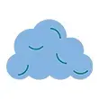 blue cloud icon
