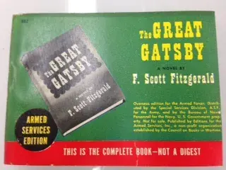 The Great Gatsby by F. Scott Fitzgerald