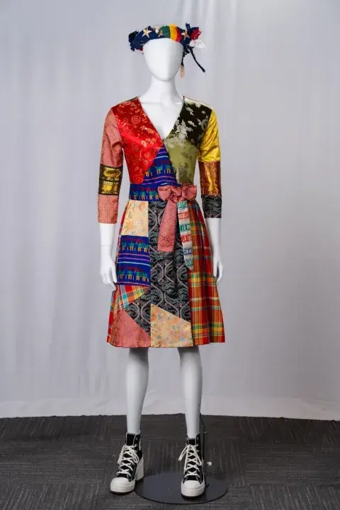 Woven Journeys fashion display on manequin
