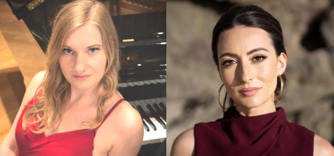 headshots of performers ana and eva