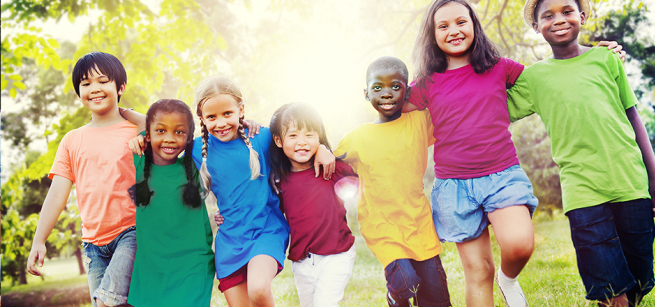 group of children outdoors