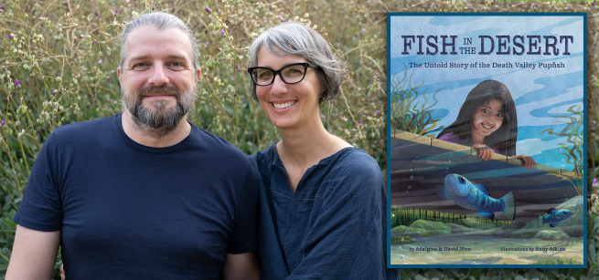 Adalgisa and David Nico and thier book cover