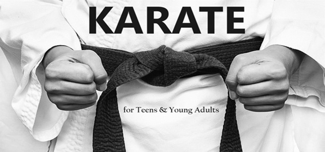 close-up of a karate black belt