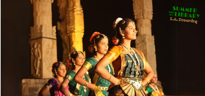 Four female South Indian temple dancers