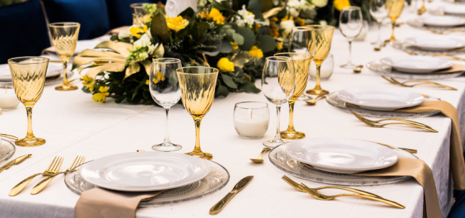 formal table setting