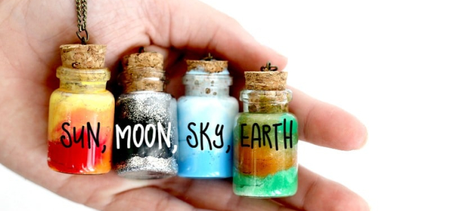 mini jars-sun-moon-sky-earth colors