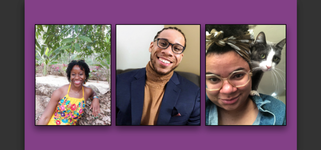 images of all three poetry speakers