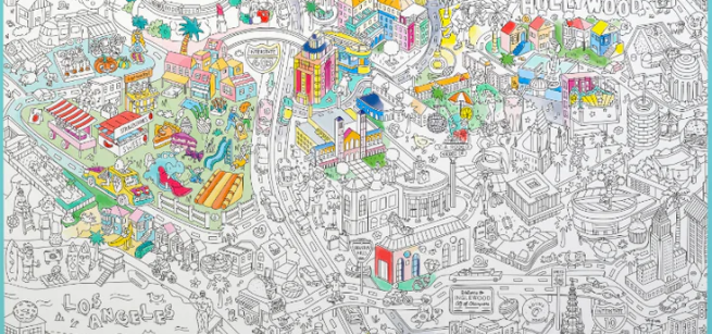 coloring sheet of a map