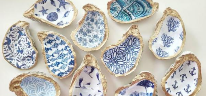 DIY Oyster Trinket Dishes