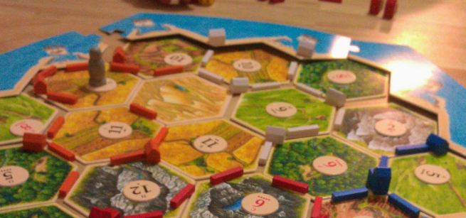 Catan is a 4 player strategy board game.