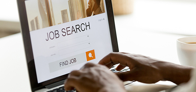 Laptop of job applicant 