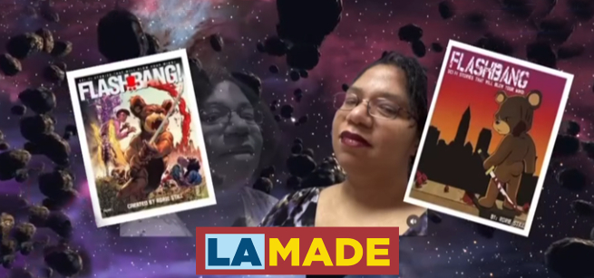 Rorie Alexis Still and a space background