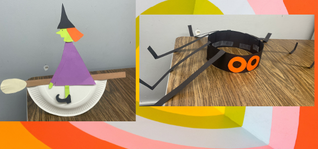 A witch craft and spider headband craft 