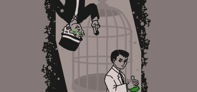 A sketch in mudding shades of grey