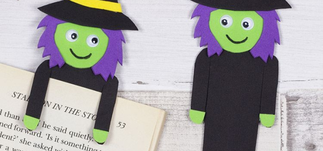 Spooky bookmark for a spooky book