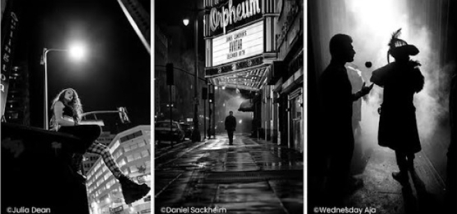 Three Los Angeles classic noir images