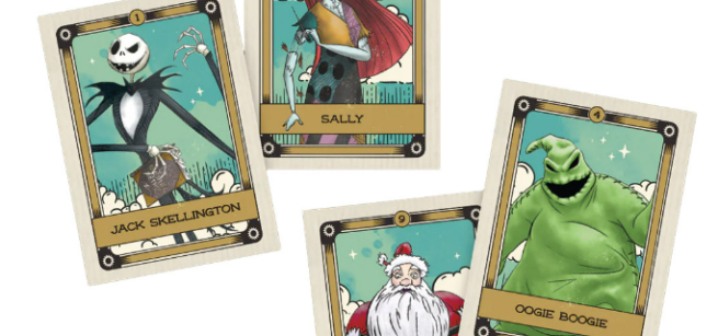 nightmare before christmas characters on game cards
