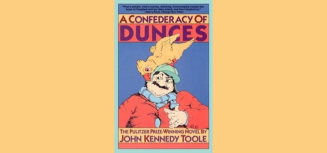 Cover Art for John Kennedy Toole's novel "A Confederacy of Dunces".