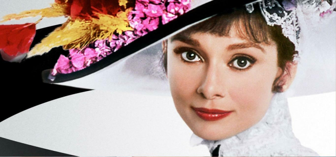 Eliza Doolittle (Audrey Hepburn) is in the picture