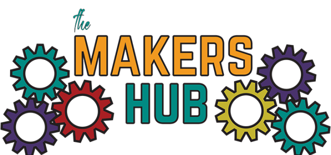 The words "The Makers Hub" are surrounded by intertwined hubs.