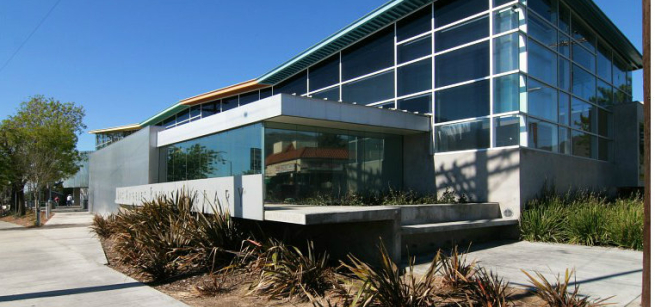 Street view of Sylmar Branch building