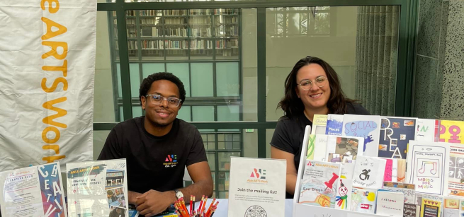 Zine makers with zines