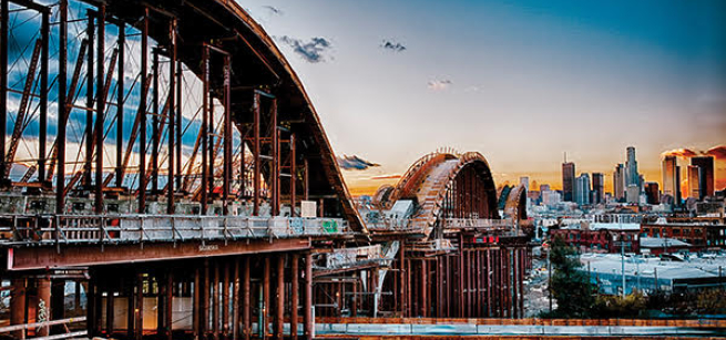 View of 6th Street Bridge