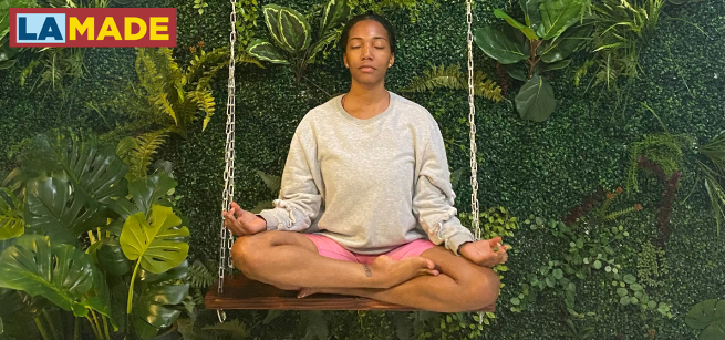 aija munns in a yoga pose