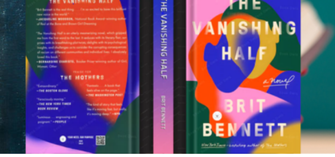 Book cover entitled Vanishing Half by Brit Bennett
