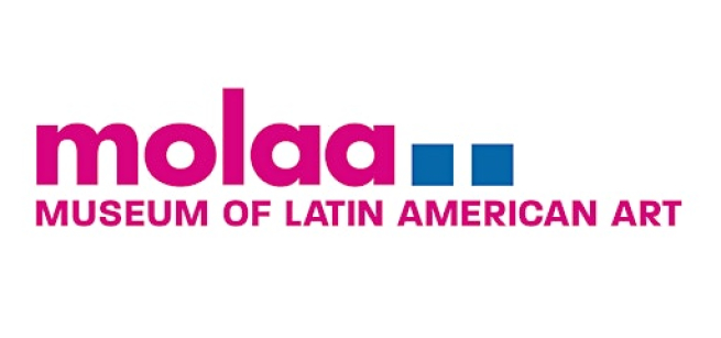 pink logo for MOLLA Museum of Latin American Art