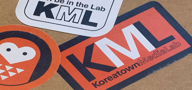 Koreatown Media Lab stickers