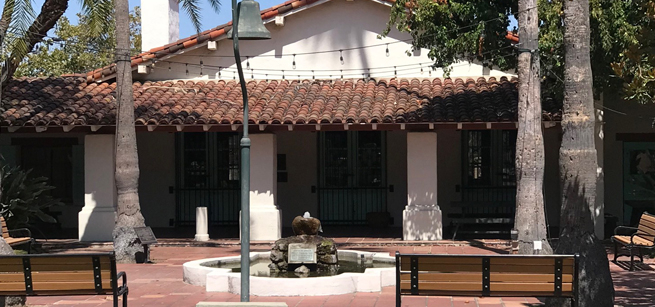 Exterior of Campo de Cahuenga building