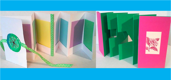 Colorful paper books. 