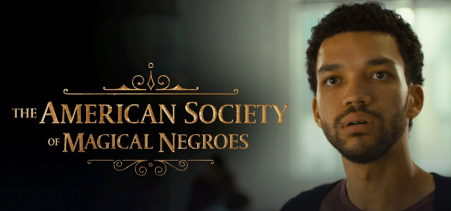 The protagonist is looking at us from the poster