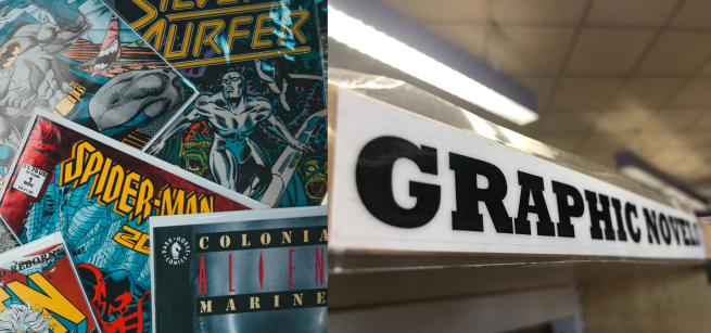pictures of comic books and graphic novels