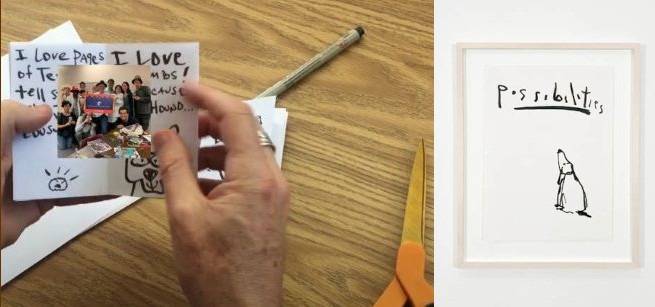 hand holding a handmade zine